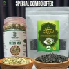 seeds mix and green tea